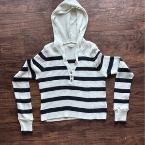Aeropostale White Ribbed Knit Top
